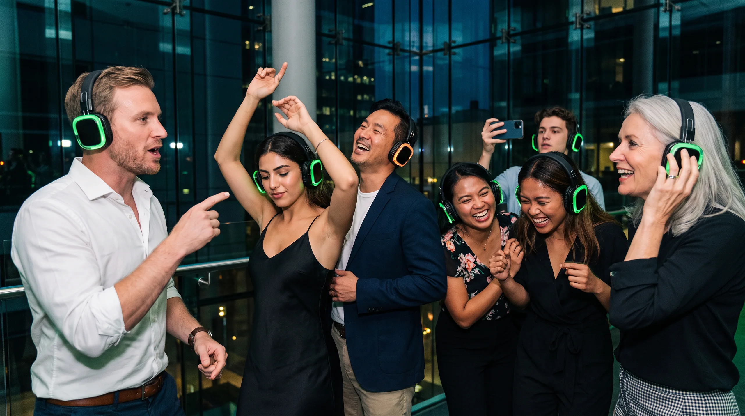 Silent Disco Corporate Pack, at a site