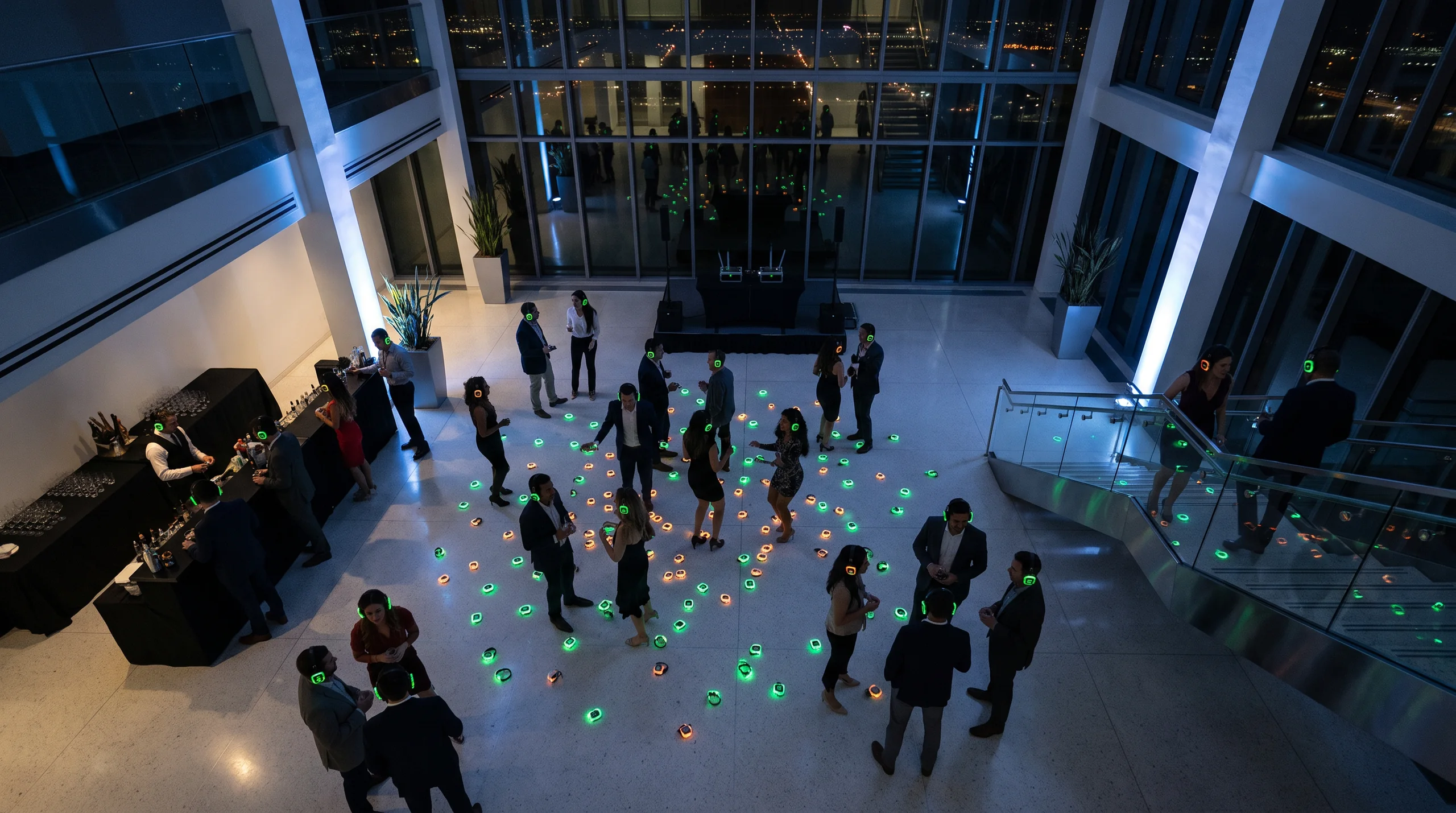 Silent Disco Corporate Pack, at a site