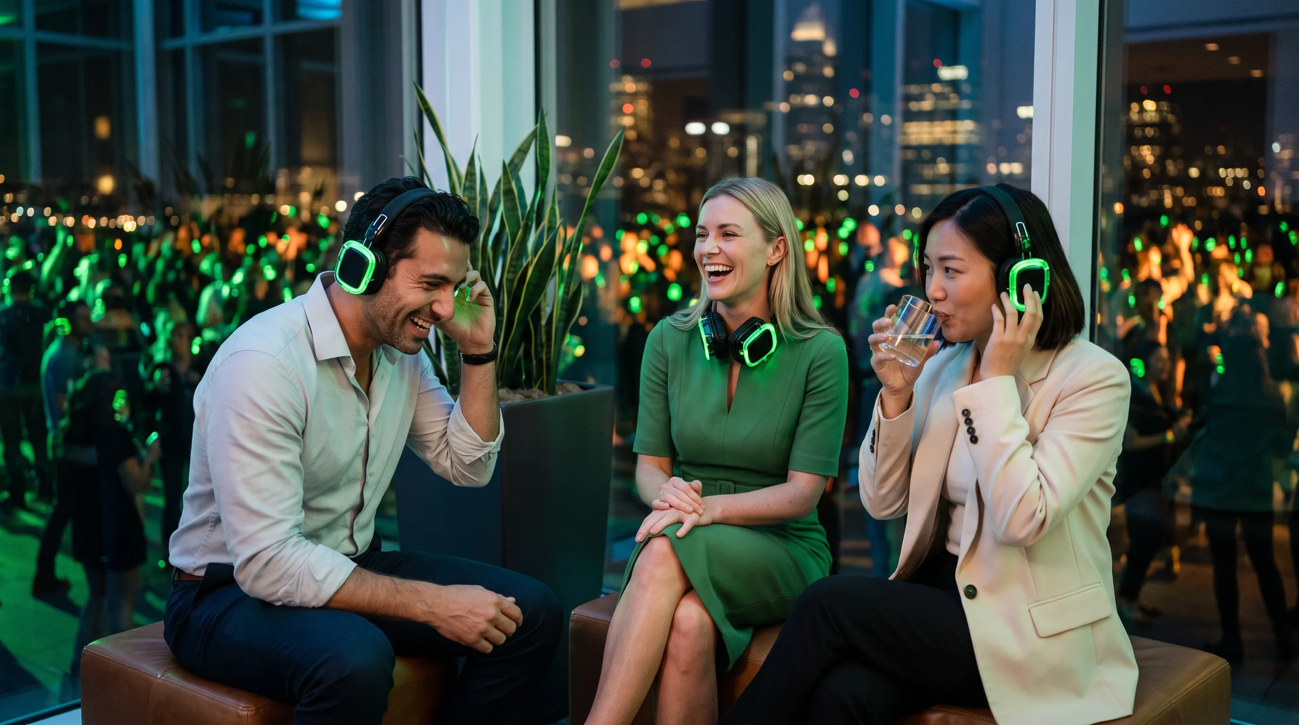 Silent Disco Corporate Pack, at a site