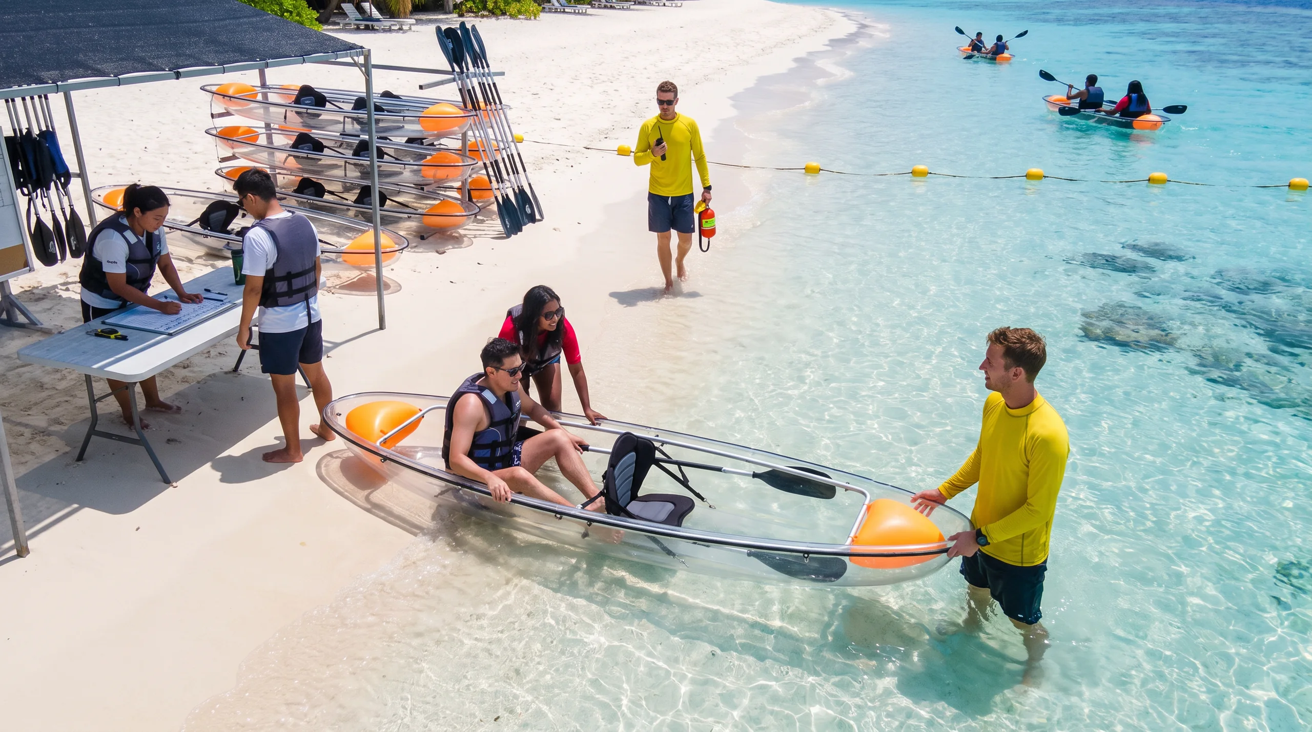 Clear Kayak, at a site
