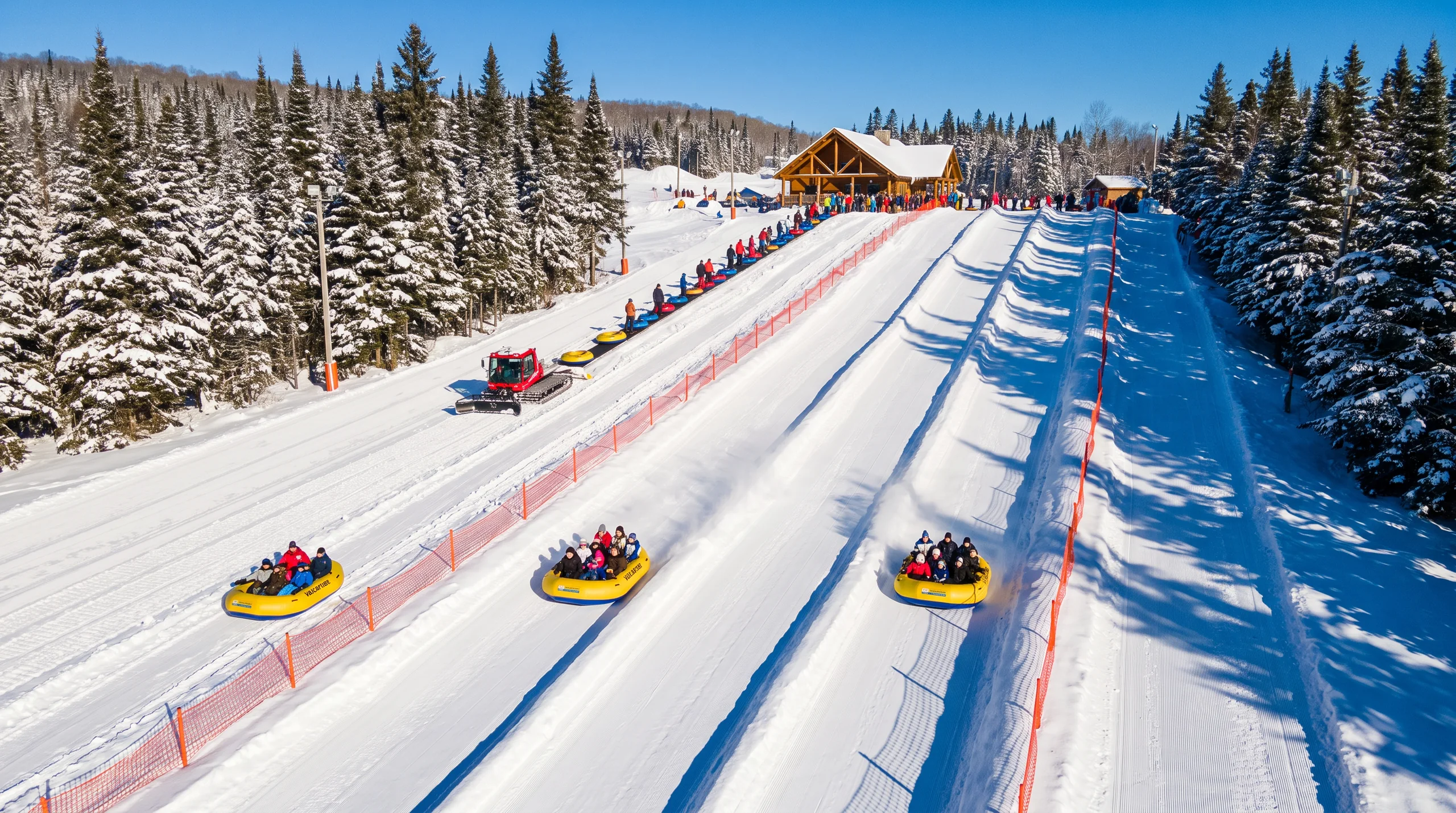 Snow Raft, at a site