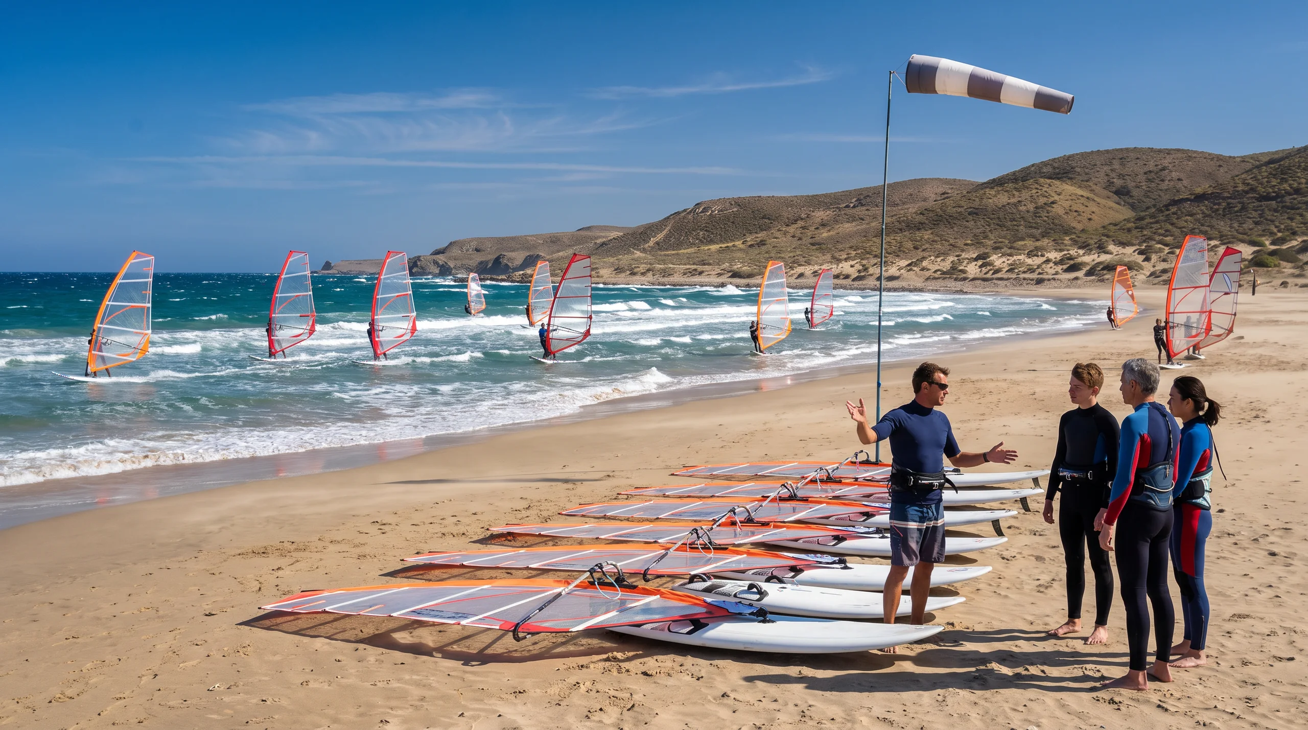Wind Surfing, at a site