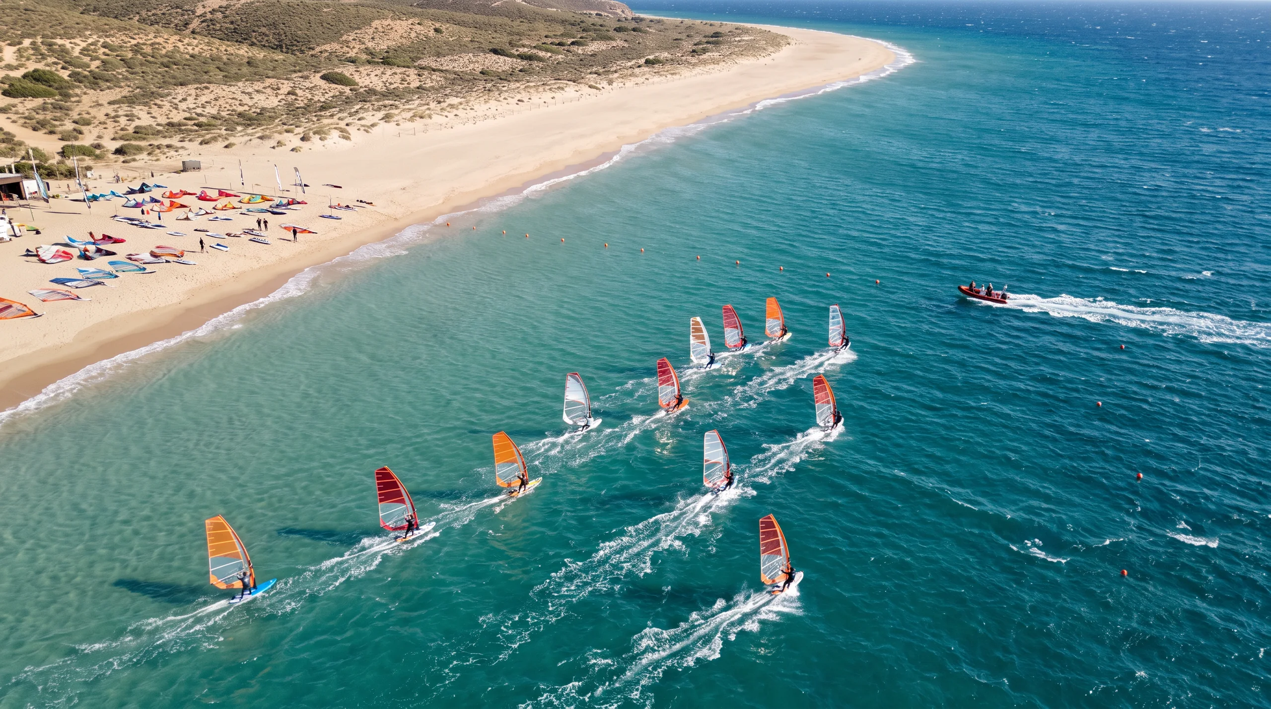 Wind Surfing, at a site