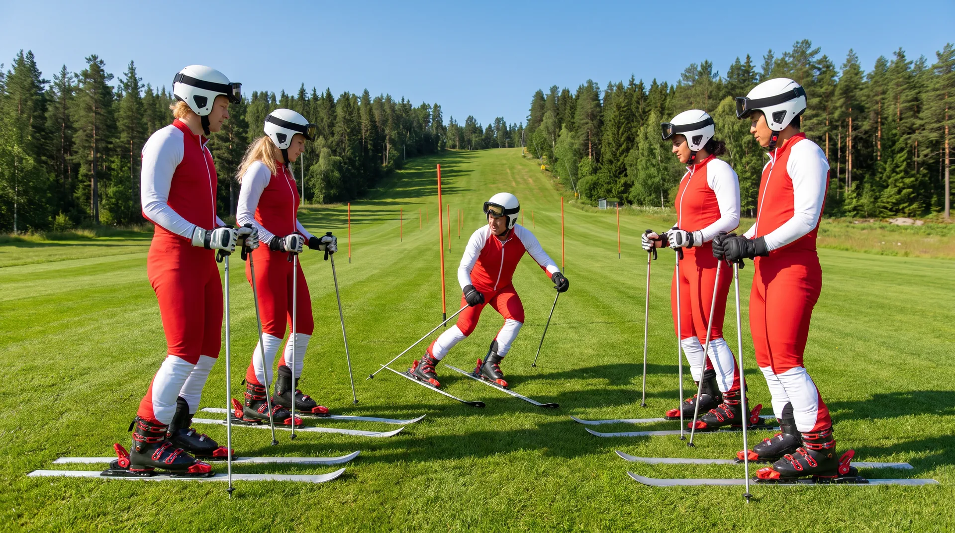 Grass Ski, in use