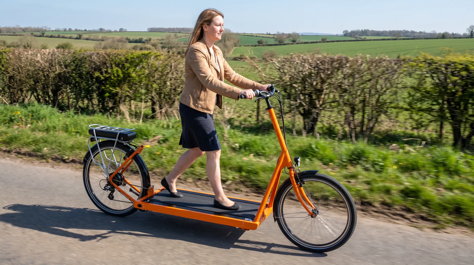 Treadmill Walking Bike, in use