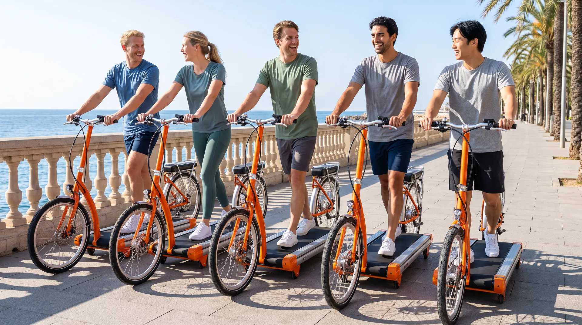 Treadmill Walking Bike, in use