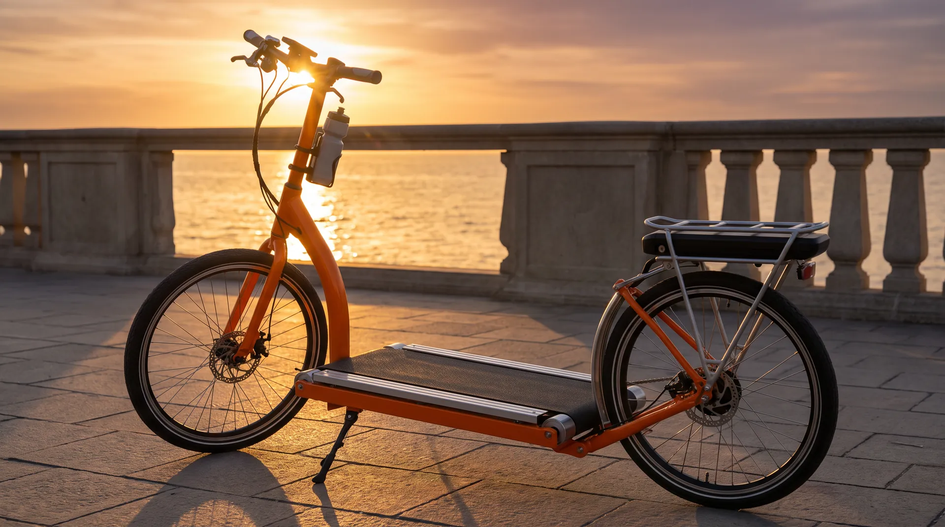 Treadmill Walking Bike, in use