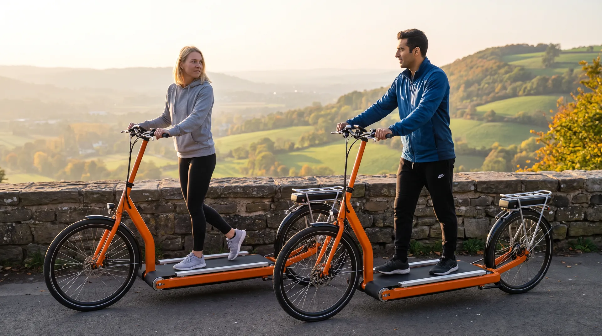 Treadmill Walking Bike, in use