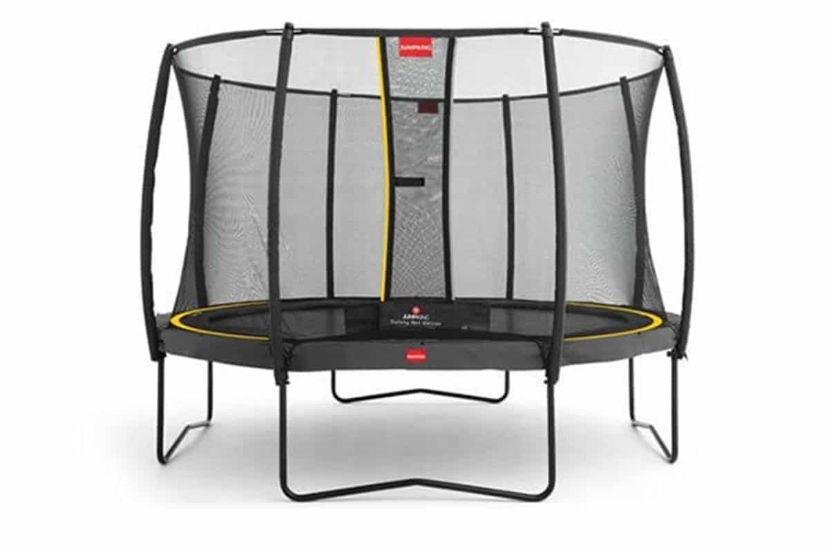Round multicolor Trampoline with safety net & roof 8-10-12-14-16 feet