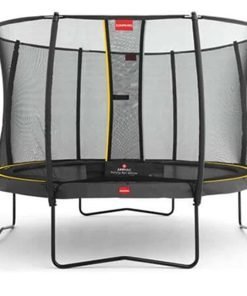 Round multicolor Trampoline with safety net & roof 8-10-12-14-16 feet
