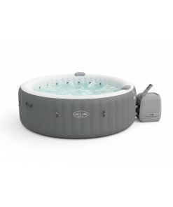 Bestway 60075 | Size 7.80 x 7.80 x 2.63 Ft | Inflatable Portable Spa Lay Z Bathtub Santorini