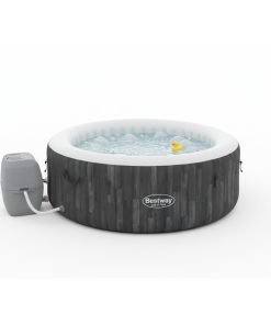 Bestway 60005 | Size 5.92 x 5.92 x 2.16 Ft | Inflatable Portable Spa Lay Z Bathtub Bahamas
