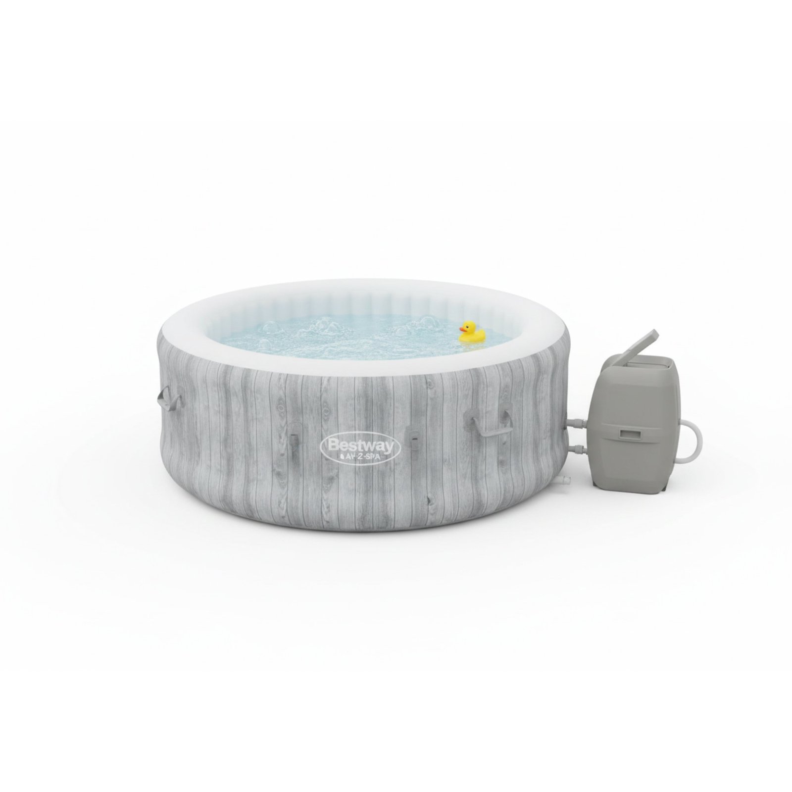 Bestway 60085 | Size 5.91 x 5.91 x 2.17 Ft | Inflatable Portable Spa Lay Z Bathtub Fiji