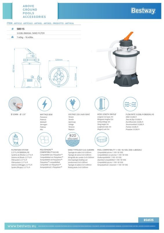 Sand Filter 58515
