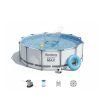Bestway 5612Z | Size 16.0 x 16.0 x 4.00 Ft | Steel Pro MAX Round Metal Frame Portable Ready-Made Swimming Pool