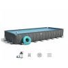 Bestway 561KJ | Size 31.4 x 16.0 x 4.33 Ft | APX Rectangular Metal Frame Portable Ready-Made Swimming Pool