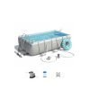 Bestway 56441 | Size 13.3 x 6.5 x 3.20 Ft | Power Steel Rectangular Metal Frame Portable Ready-Made Swimming Pool