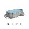 Bestway 56716 | Size 18.0 x 9.0 x 4.00 Ft | Power Steel Vista Series Oval Metal Frame Portable Ready-Made Swimming Pool
