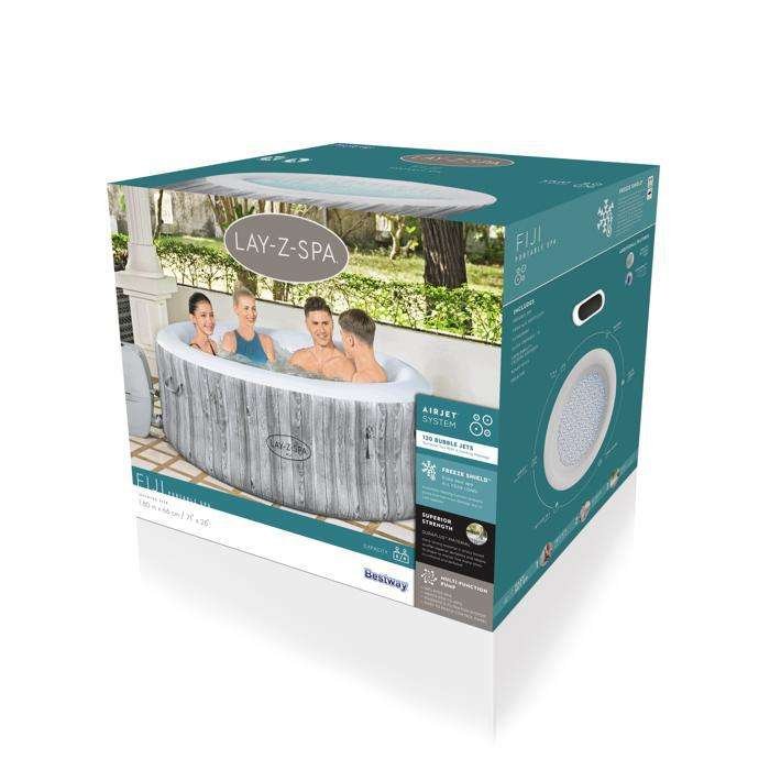 Bestway 60085 | Size 5.91 x 5.91 x 2.17 Ft | Inflatable Portable Spa Lay Z Bathtub Fiji - Image 9