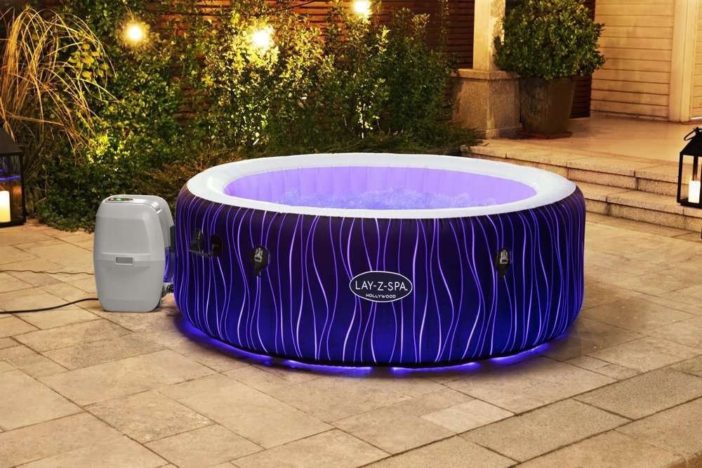 Bestway 6001F | Size 5.92 x 5.92 x 2.17 Ft | Inflatable Portable Spa Hollywood Inflatable Hot Tub - Image 8