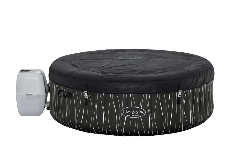 Bestway 60059 | Size 6.40 x 6.40 x 2.10 Ft | Inflatable Portable Spa Lay Z Bathtub Hollywood - Image 11