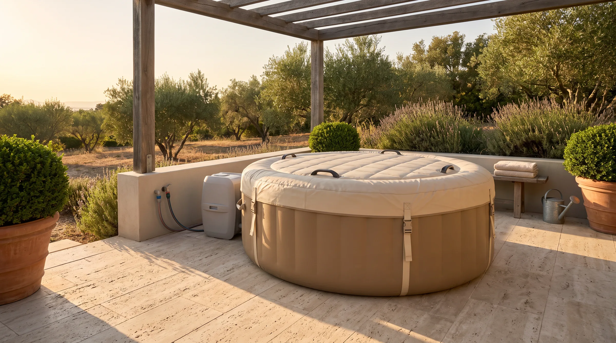 Spa Cover, in use