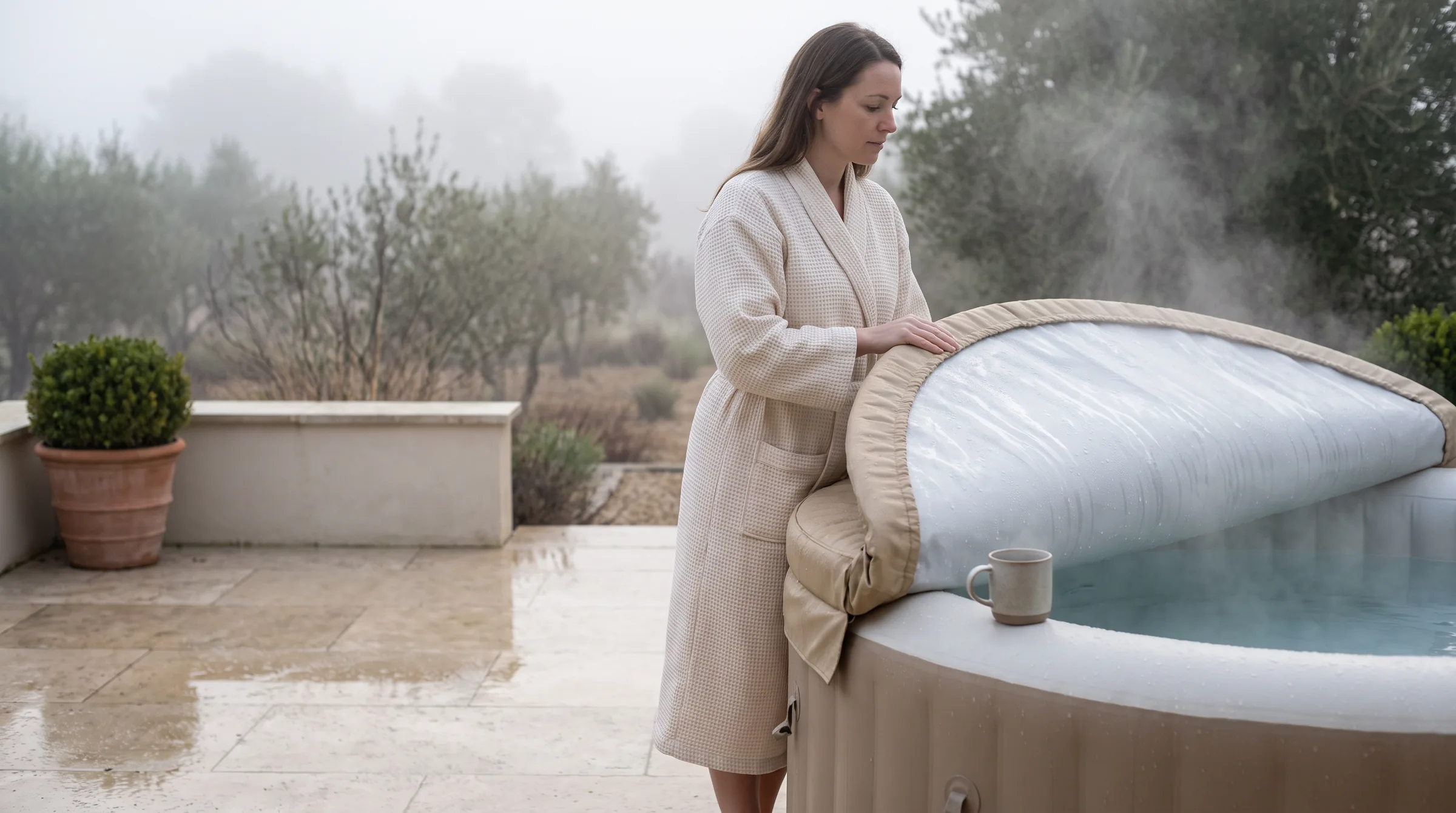 Spa Cover, in use