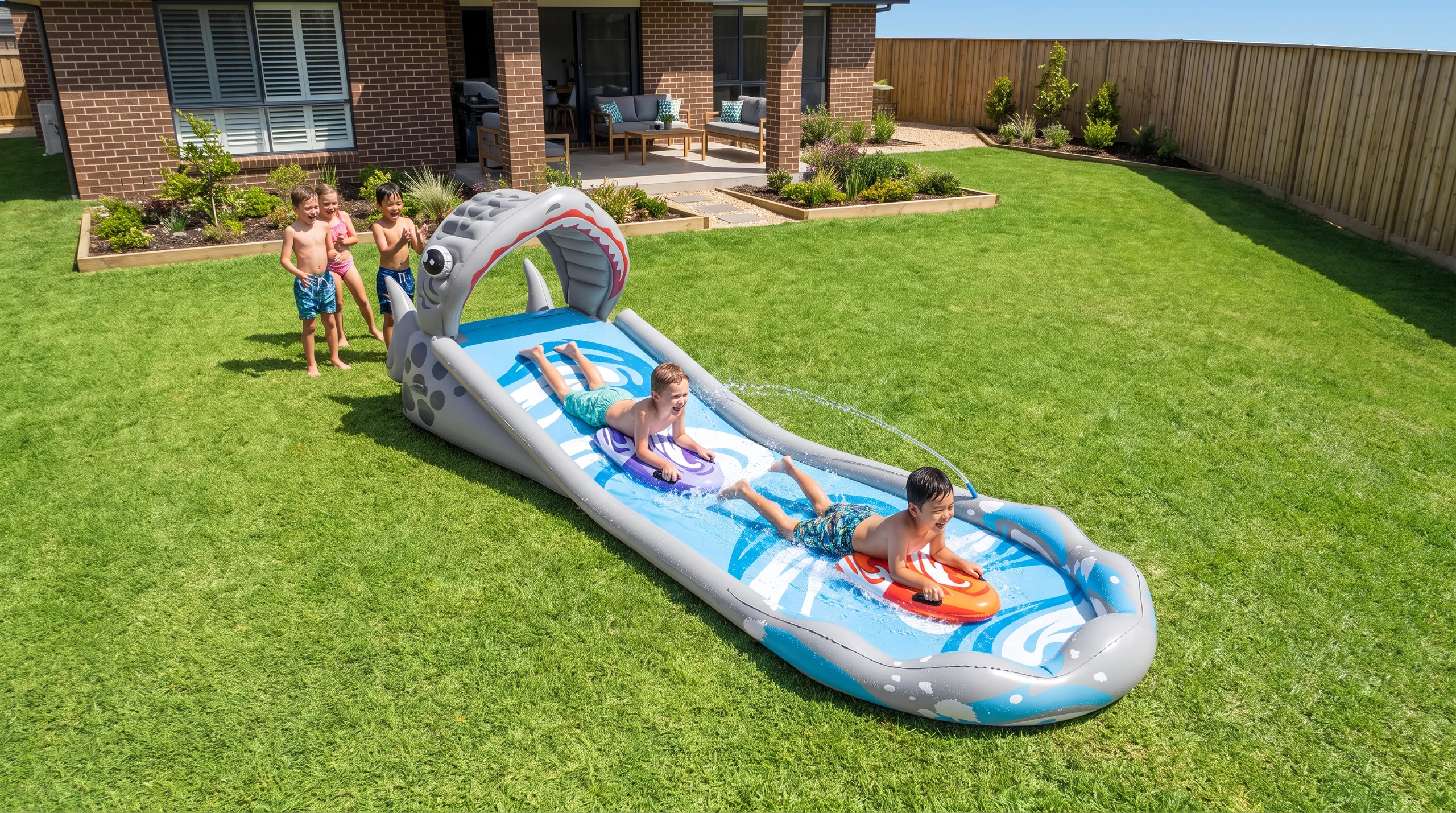 Intex Surf 'N Slide, at an event
