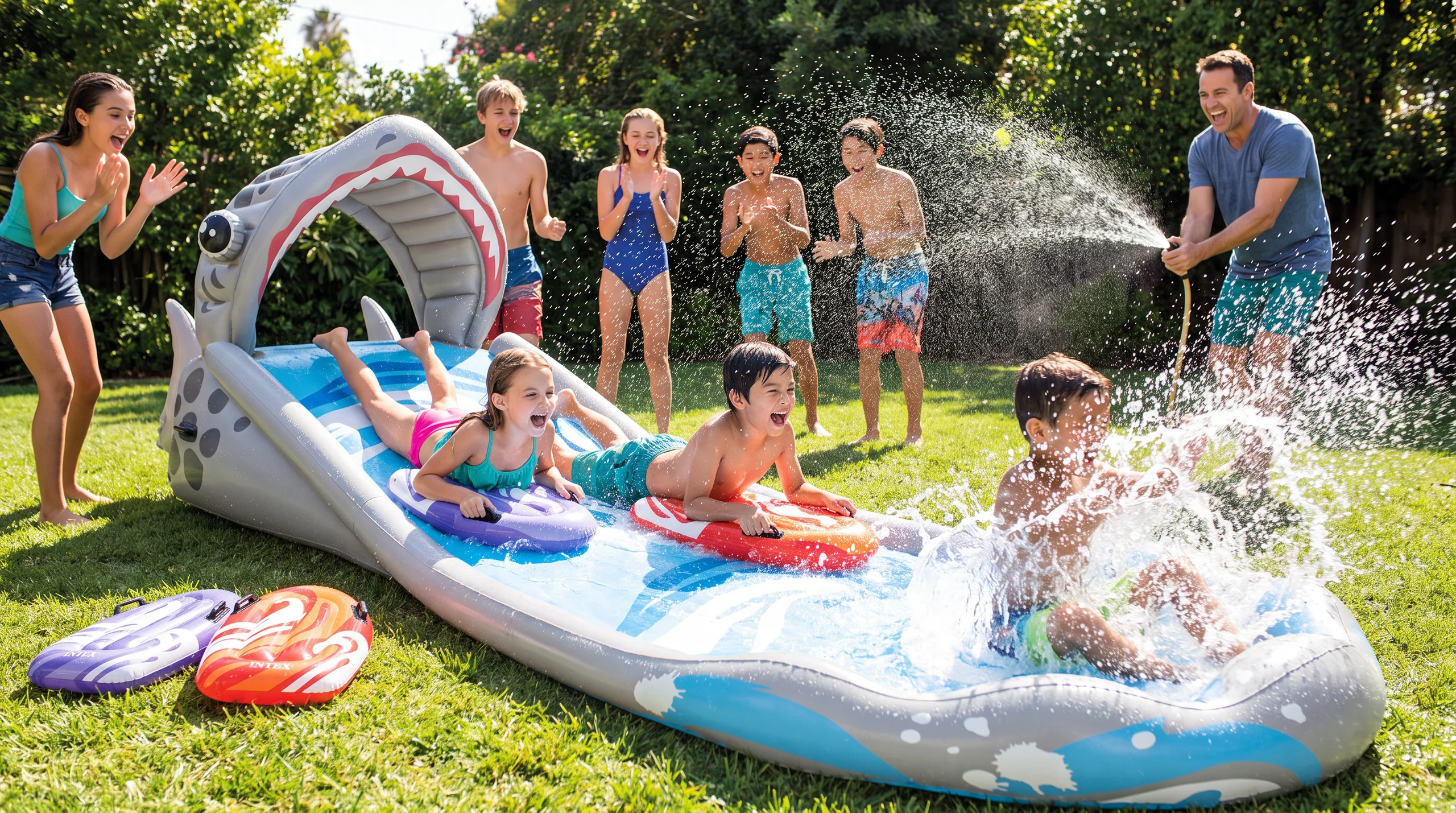 Intex Surf 'N Slide, at an event