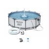 Bestway 56260 | Size 12.0 x 12.0 x 3.0 Ft | Steel Pro MAX Round Metal Frame Portable Ready-Made Swimming Pool