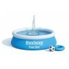 Bestway 57392 | Size 6.0 x 6.0 x 2.0 Ft | Inflatable Round Fast Set Portable Ready-Made Swimming Pool