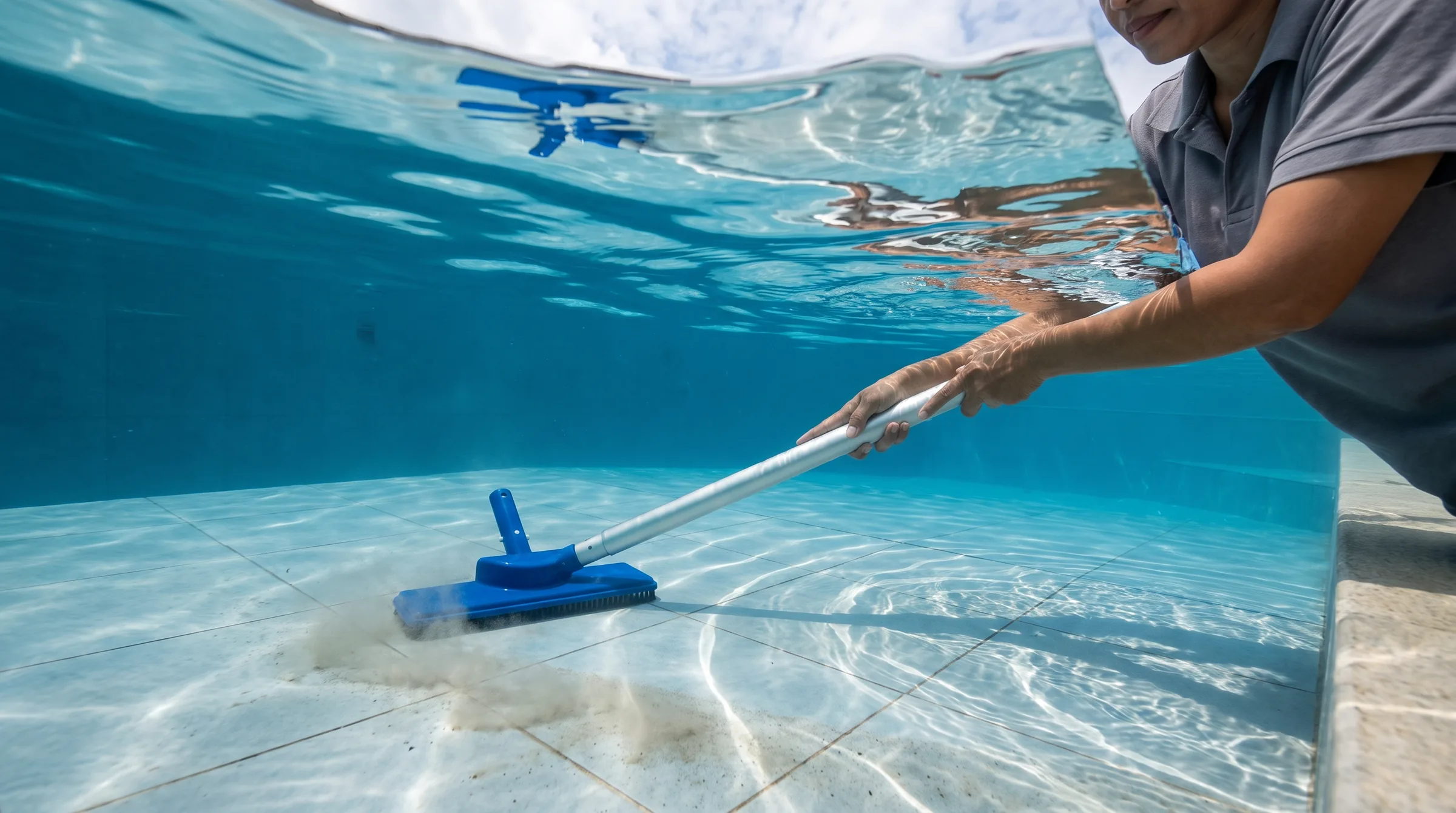 Pool Maintenance Kit, in use