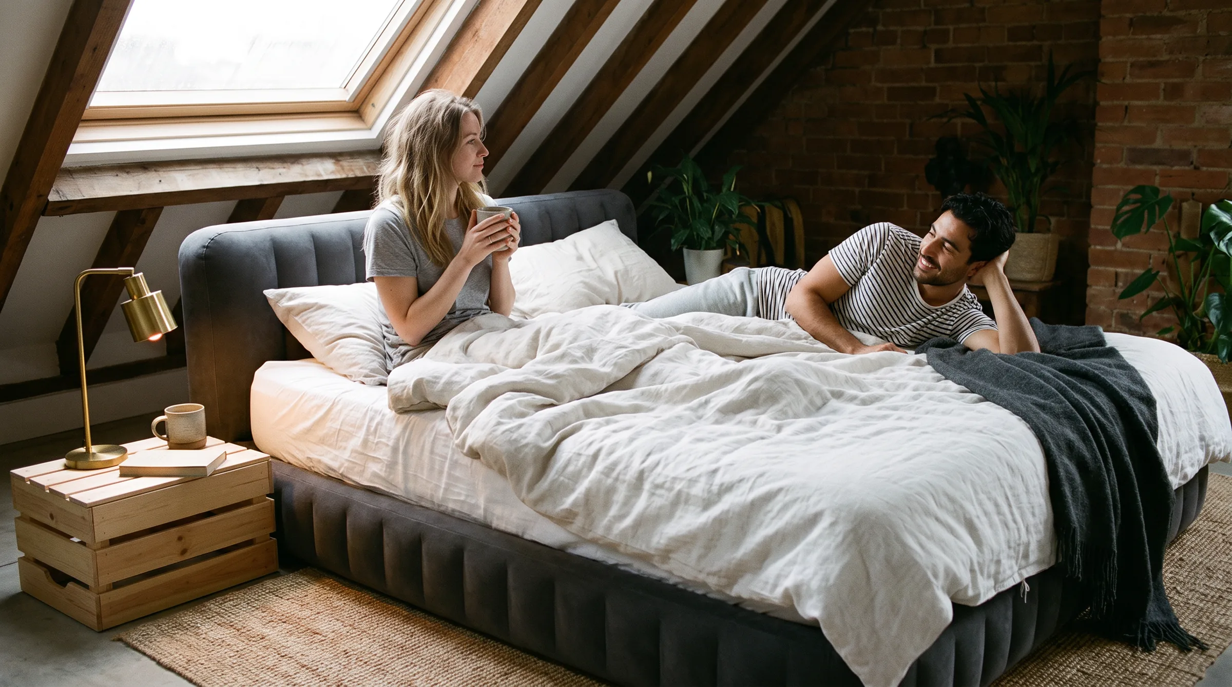 Fortech Queen Airbed, in use