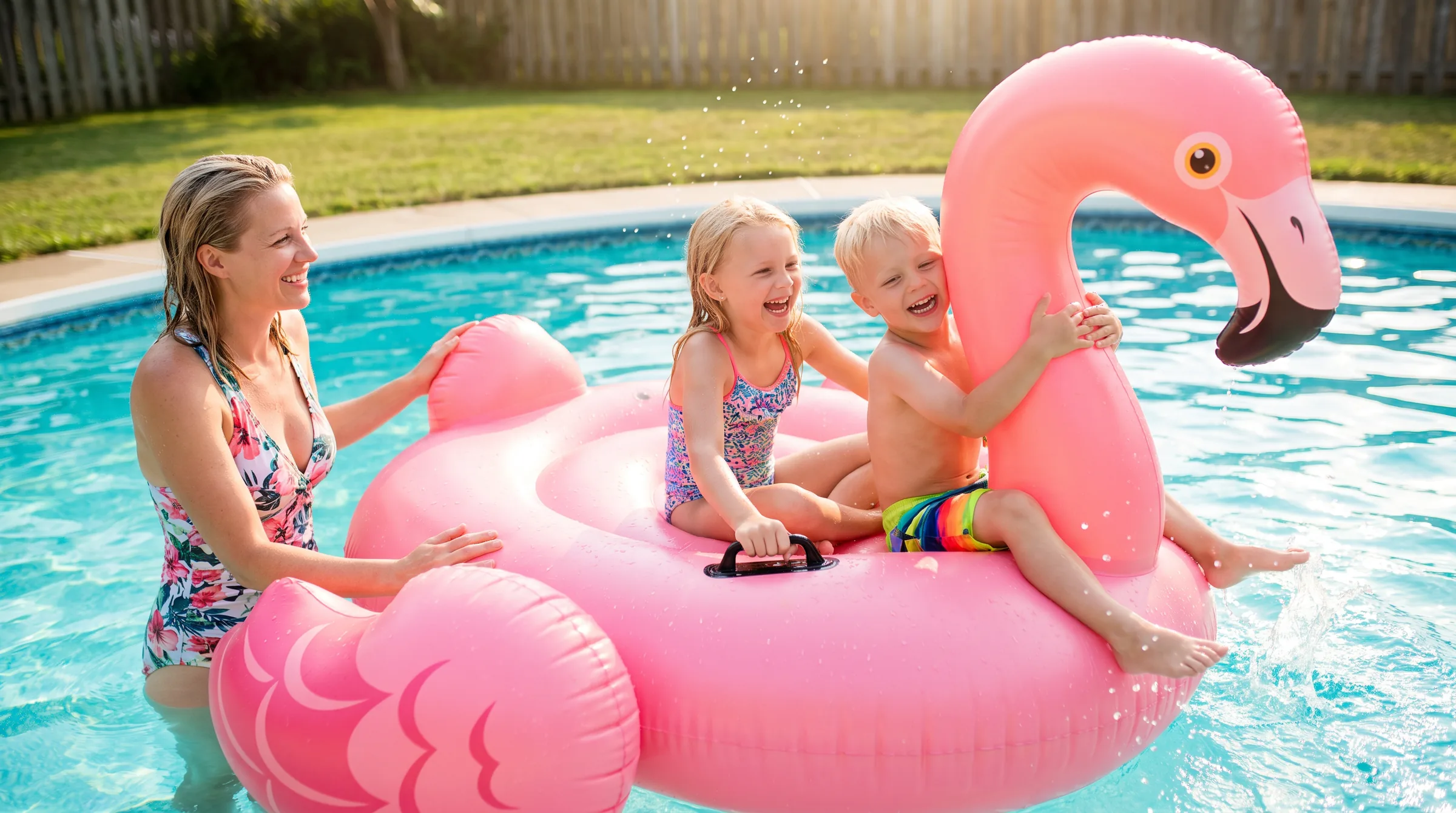 Mega Flamingo, in use