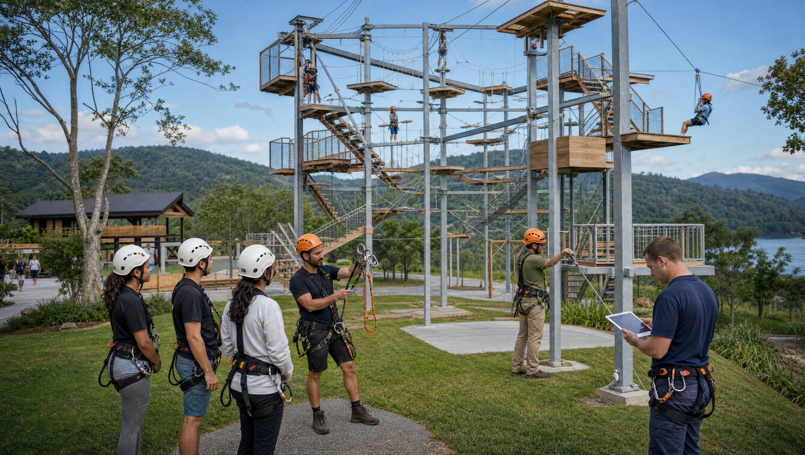 Completed attraction installation