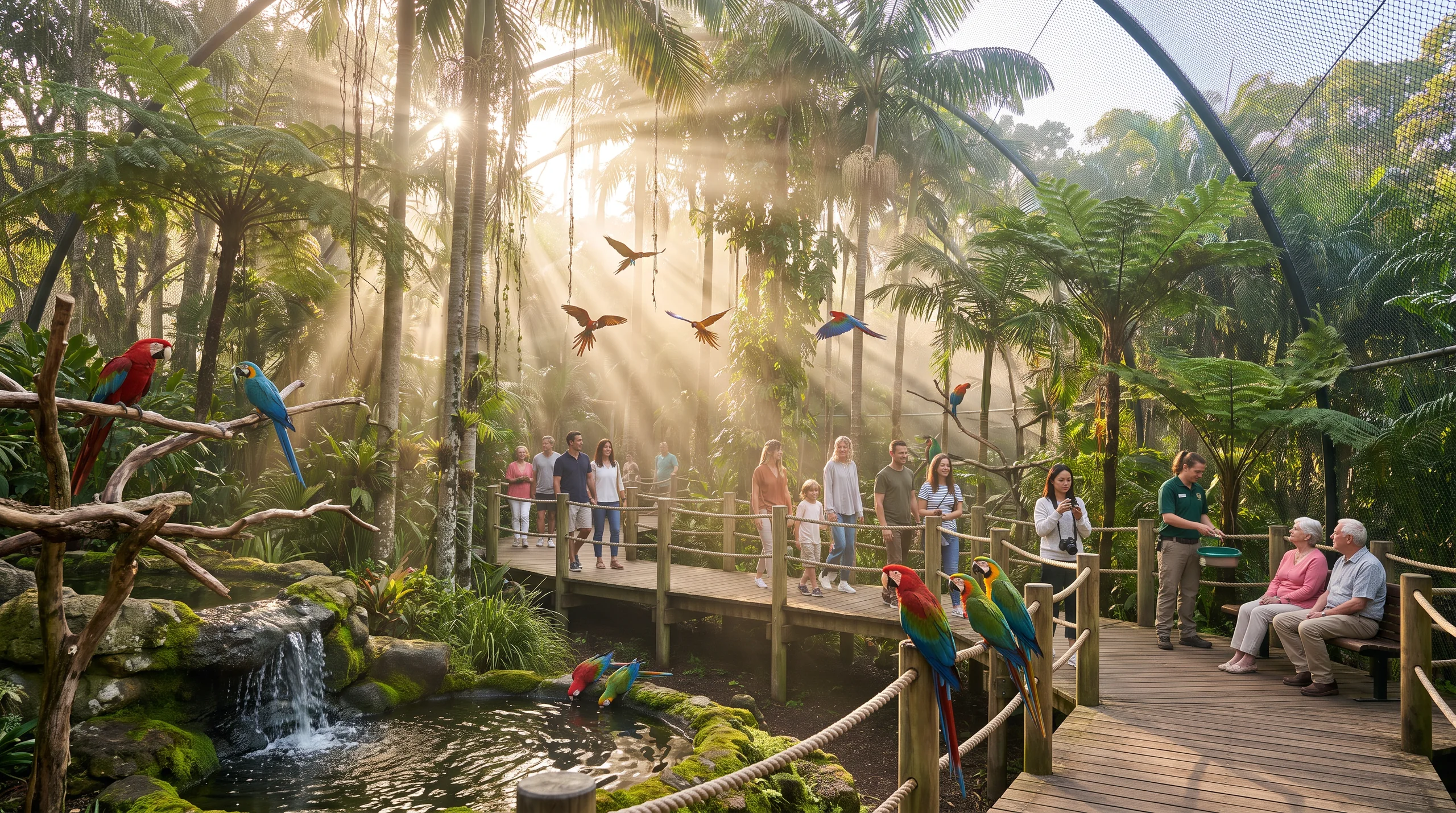 Bird Park, at a site