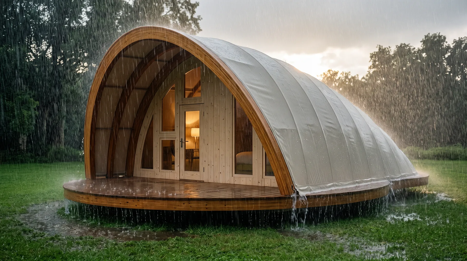 Cocoon Shell Tent, in use