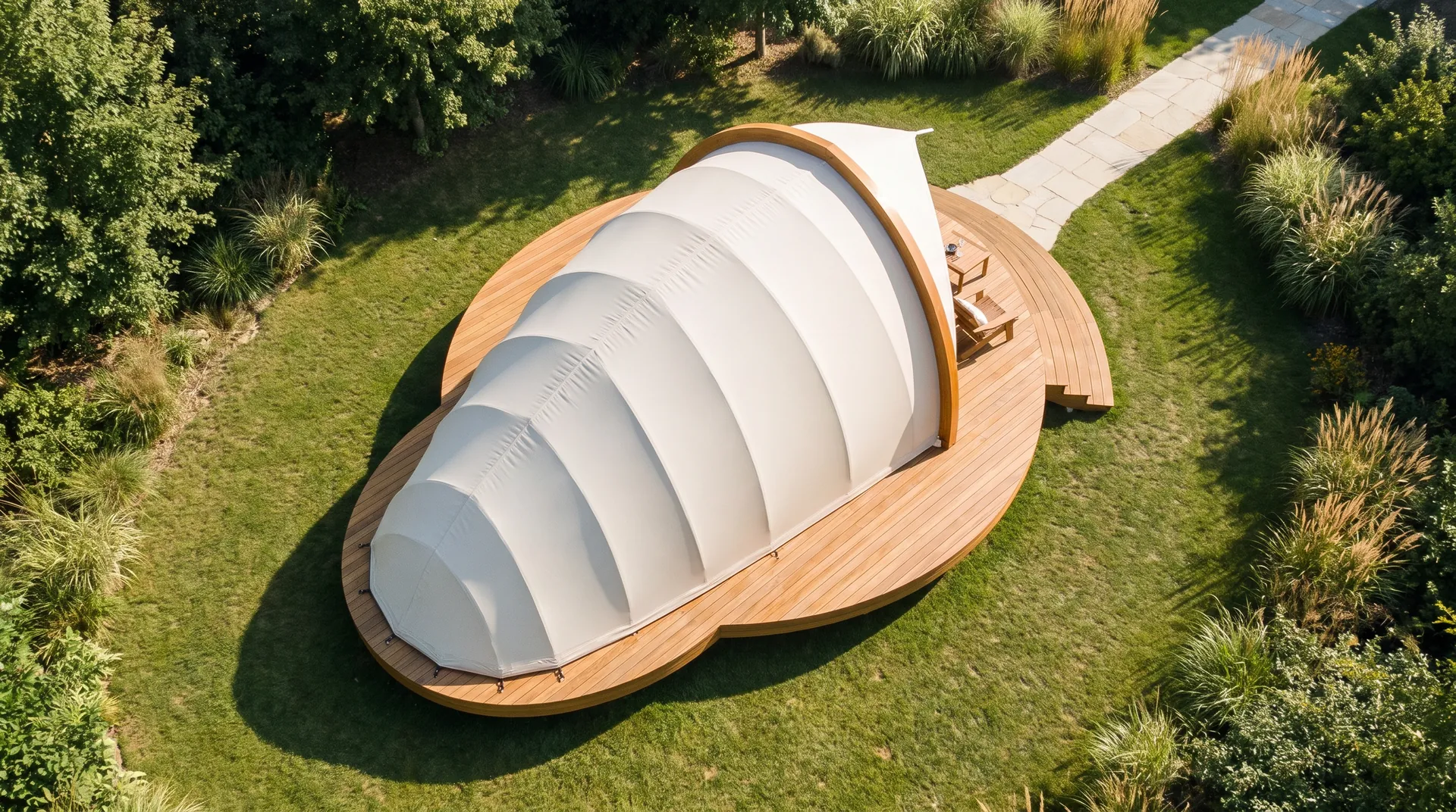 Cocoon Shell Tent, in use