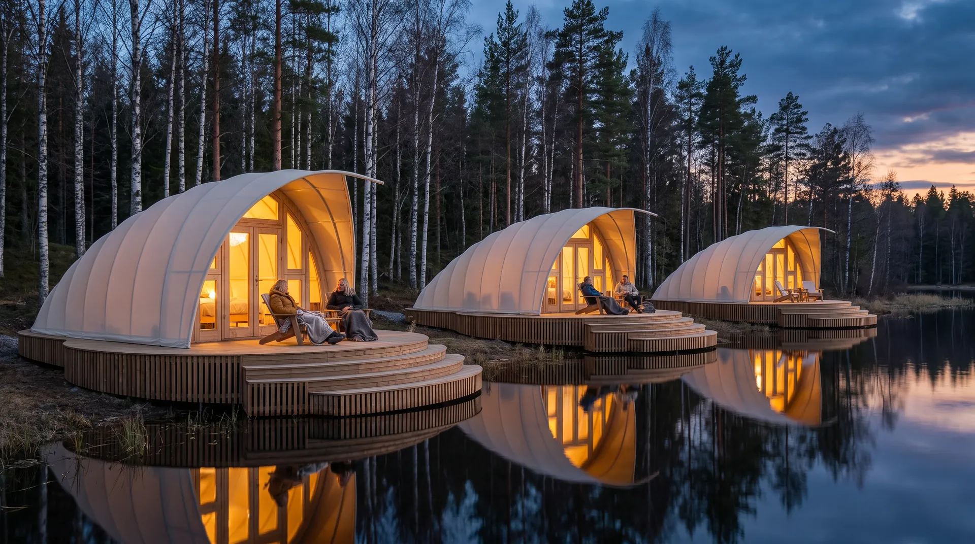 Cocoon Shell Tent, in use