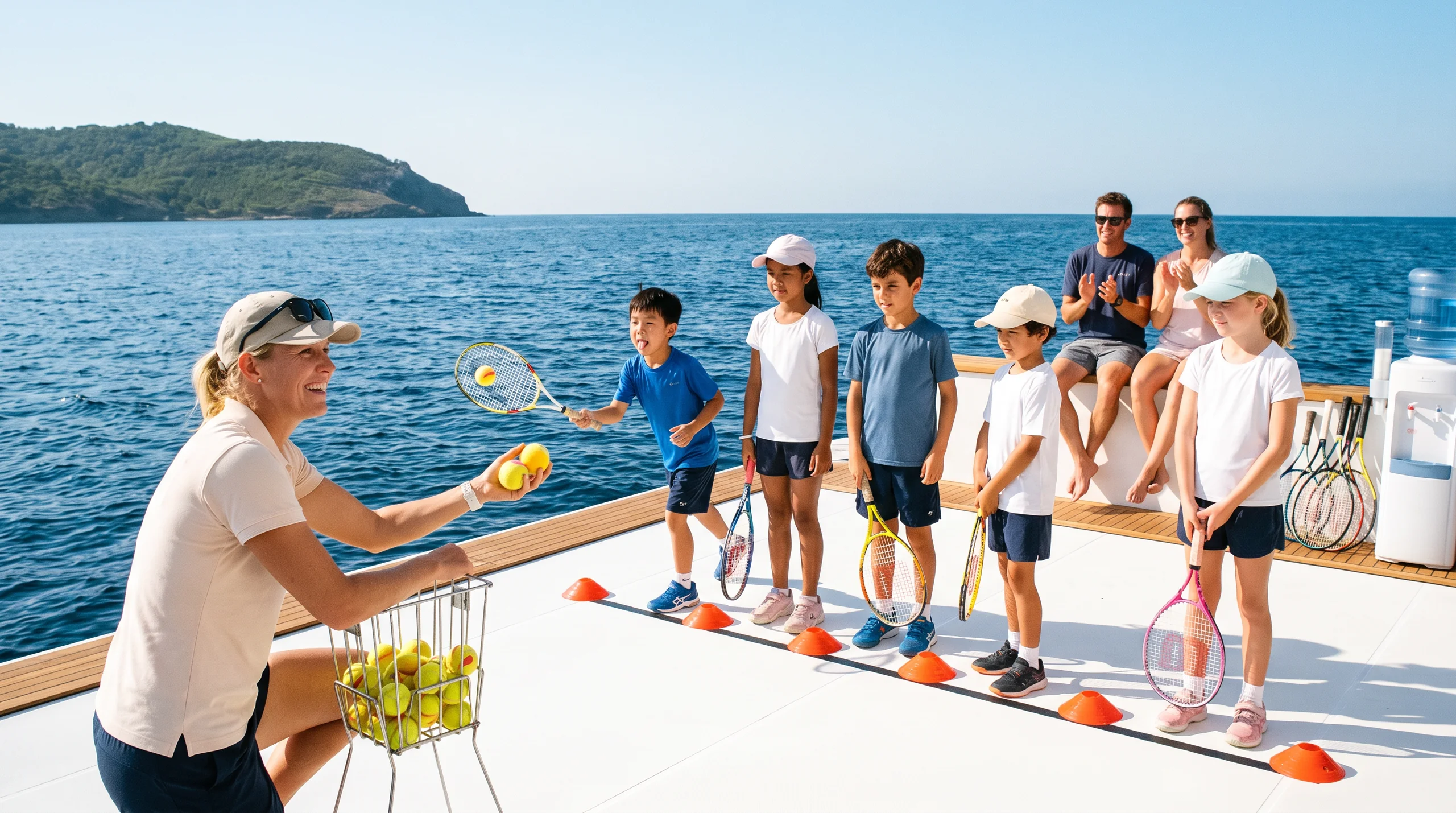 Floating Tennis Court, at a site