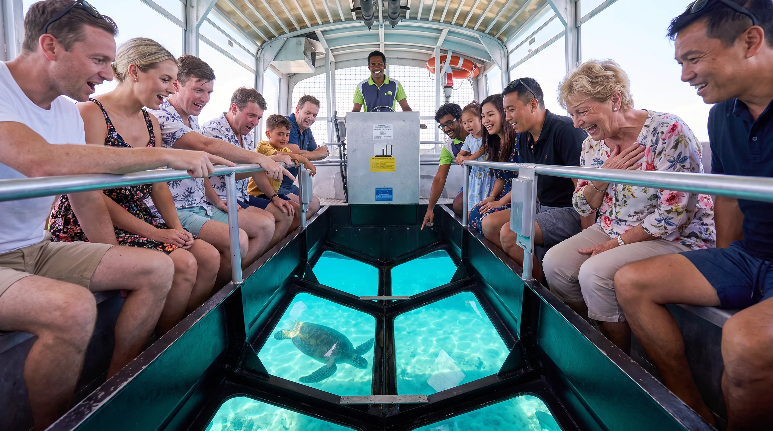 Glass Bottom Boat, at a site