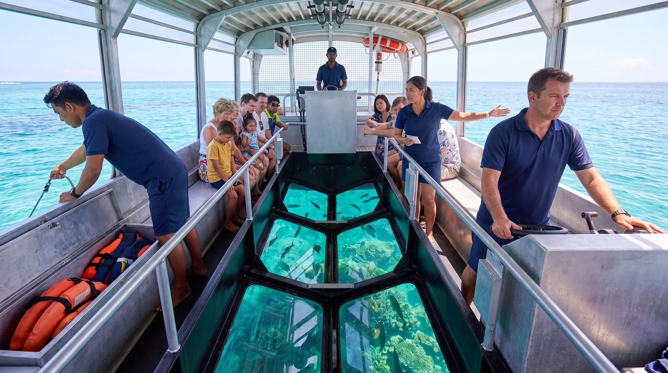 Glass Bottom Boat, at a site