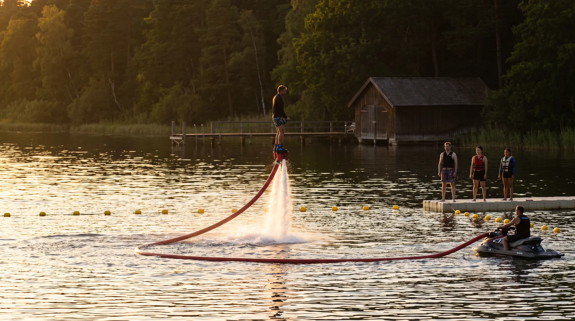 Water Hoverboard, in use