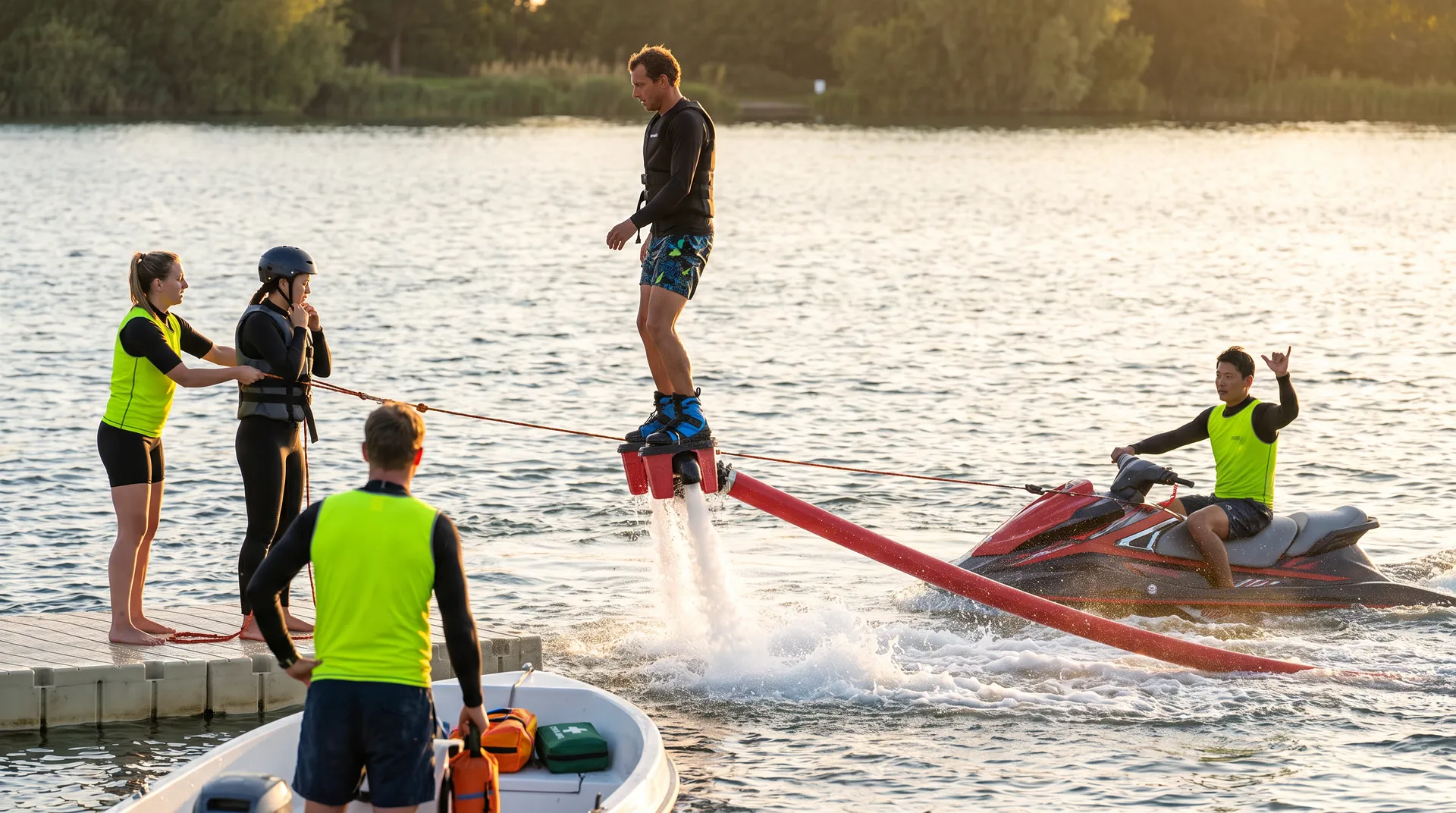Water Hoverboard, in use