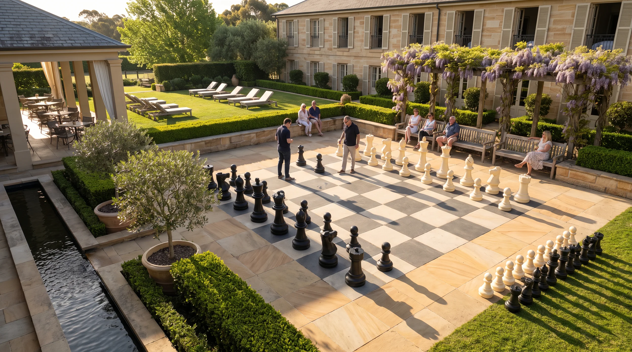 Human Chess, at a site