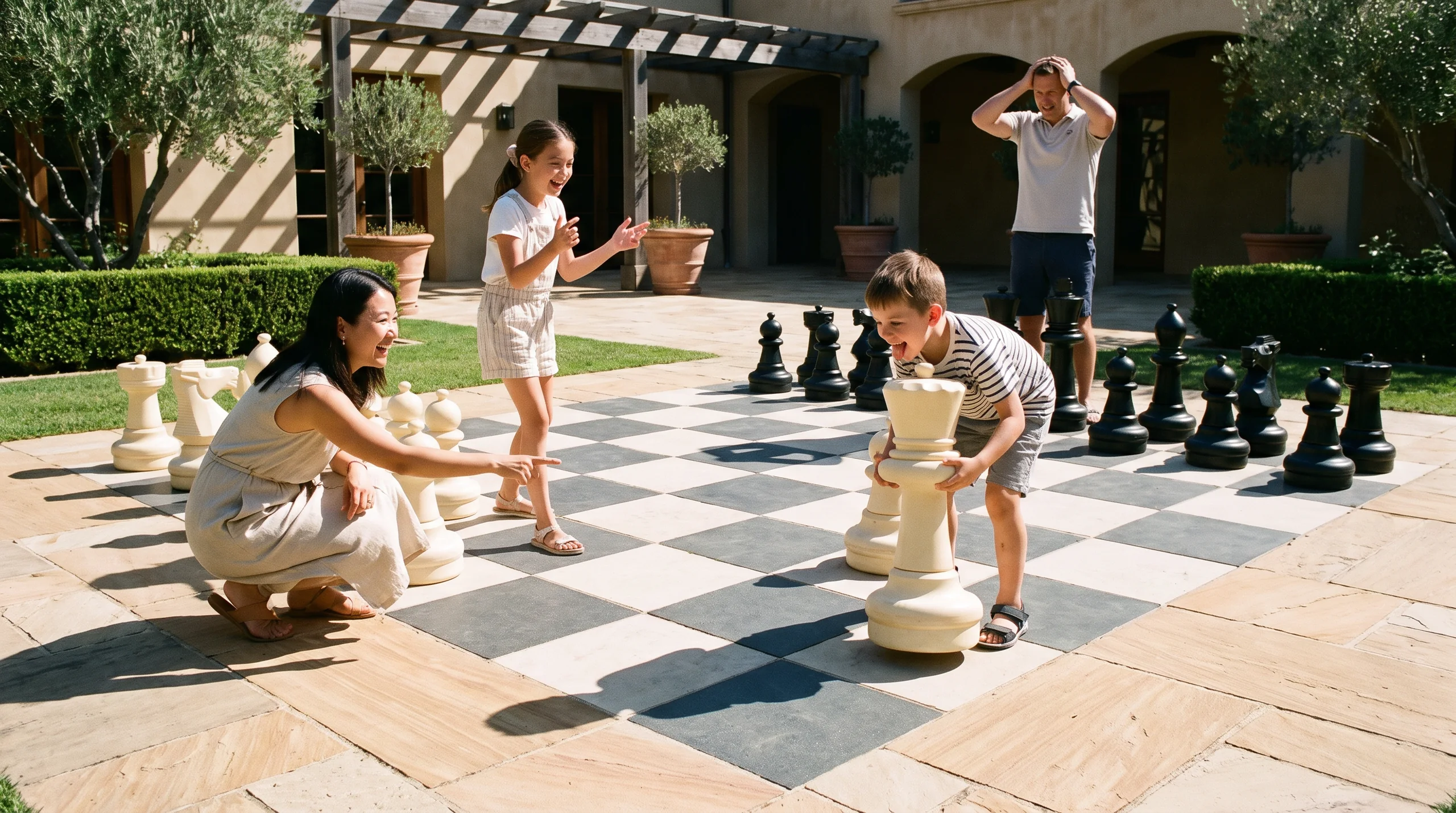 Human Chess, at a site