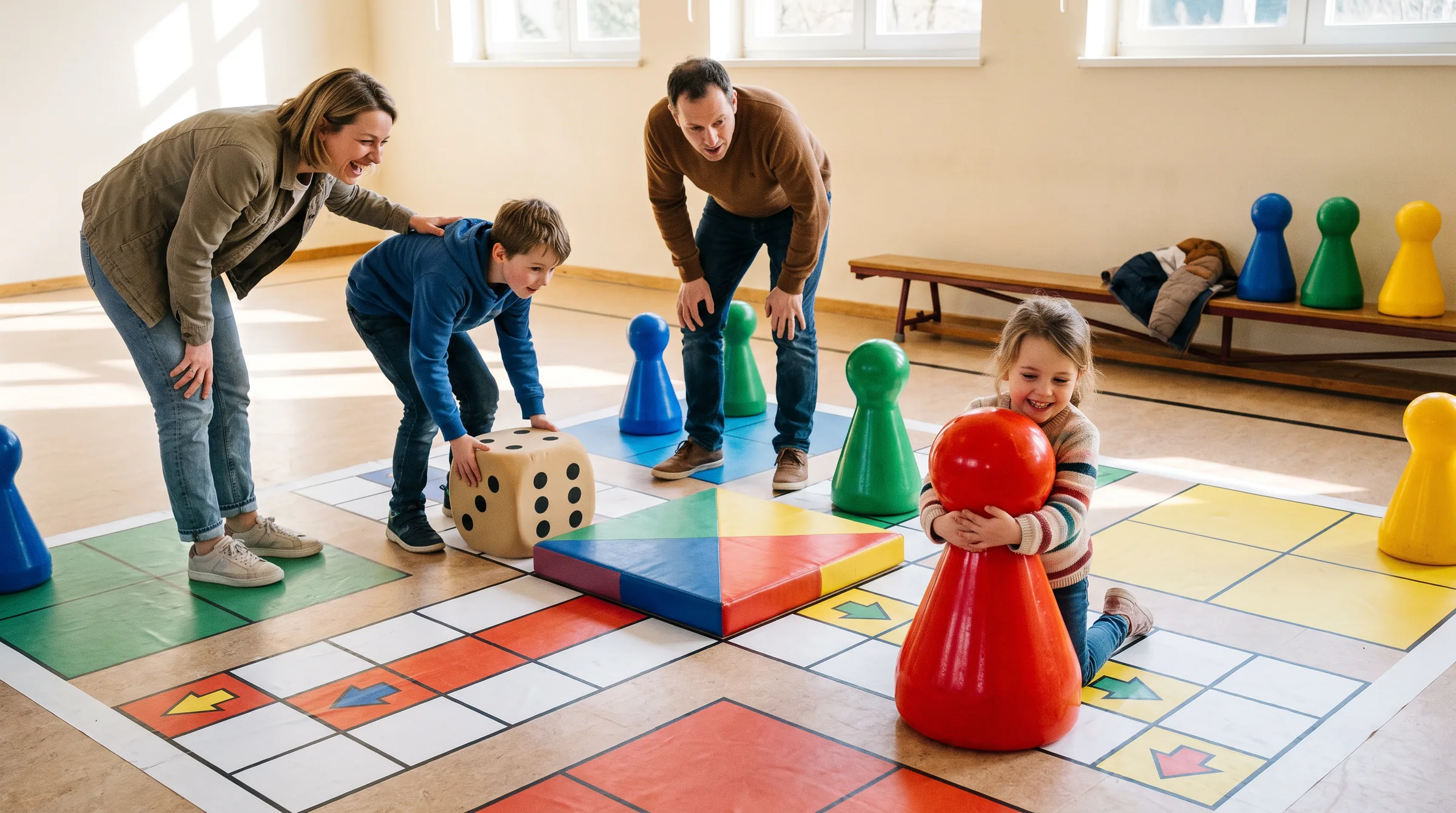 Human Ludo, in use