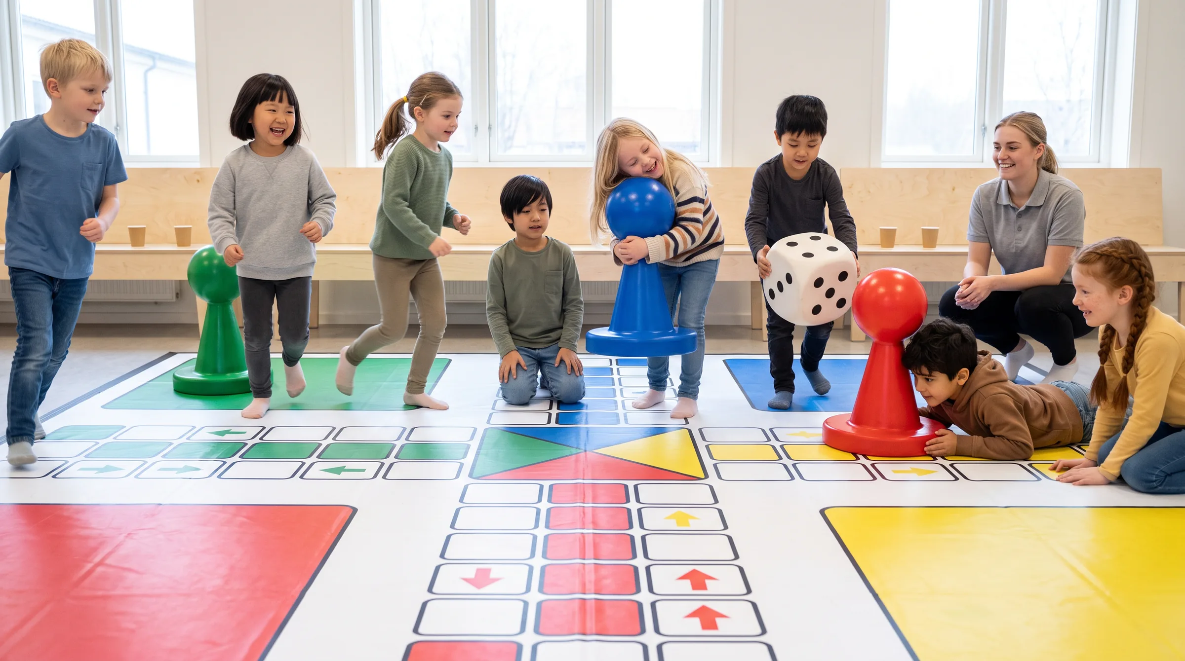 Human Ludo, in use