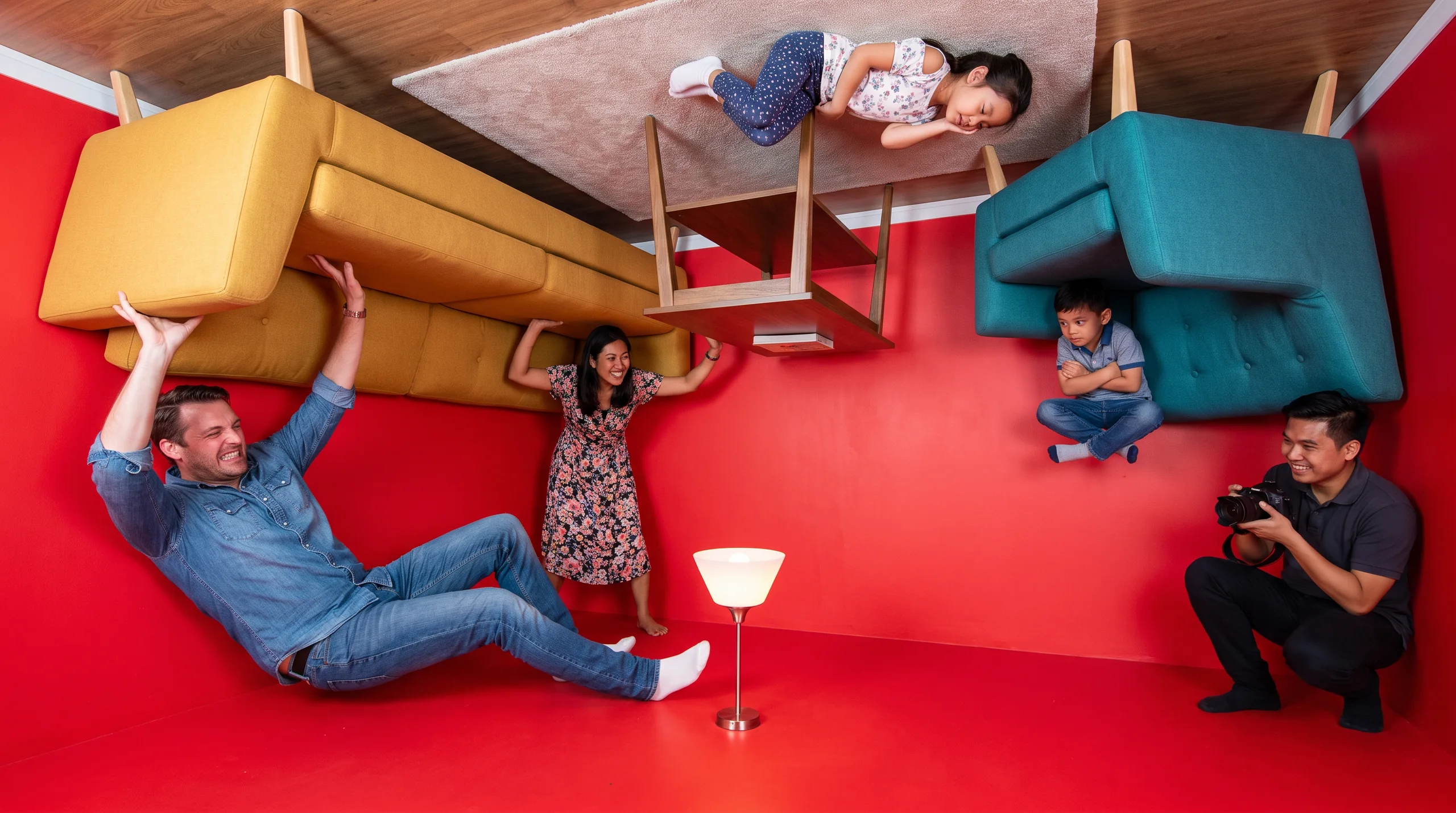 Upside Down House, at a site
