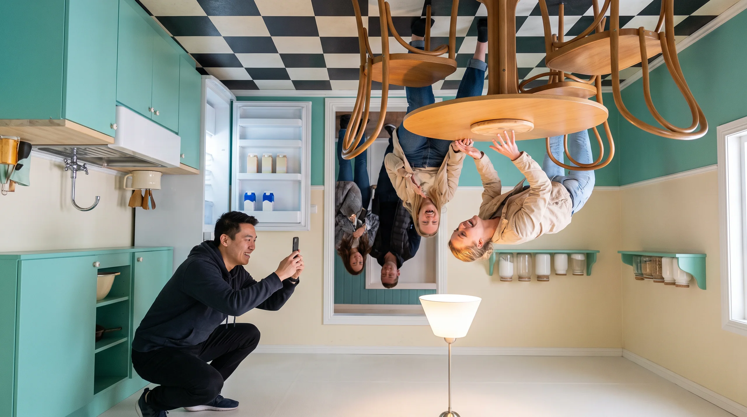 Upside Down House, at a site
